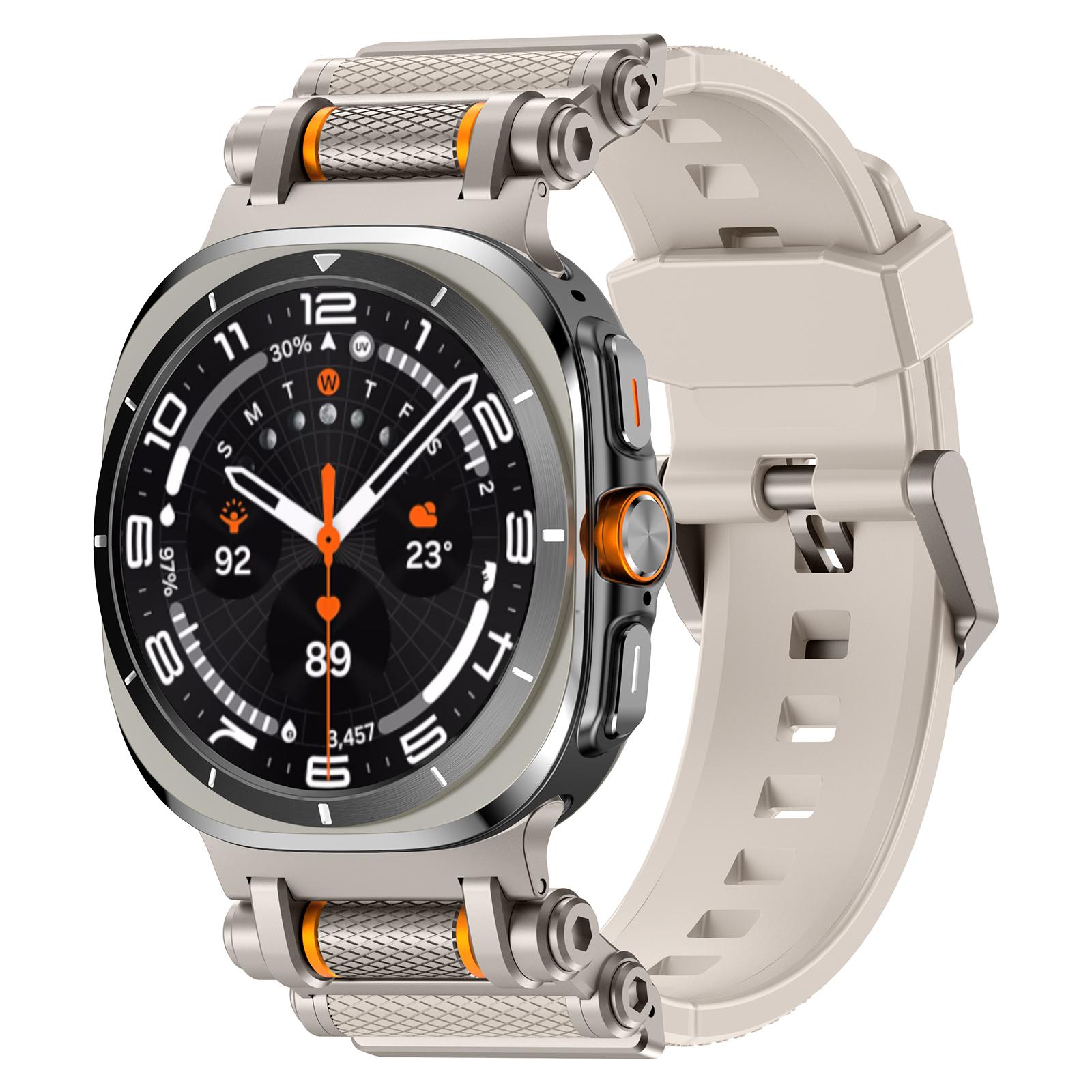

Роскошный силиконовый ремешок для Samsung Galaxy Watch Ultra 2025 47 мм Спортивный ремешок для Galaxy Watch Ultra 47 мм Браслет без зазоров Galaxy ultra 47mm