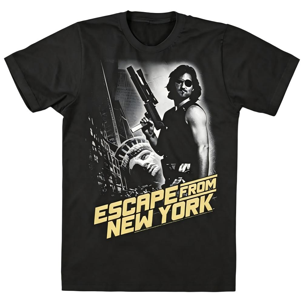 Escape From New York Snake Plissken Black T-Shirt