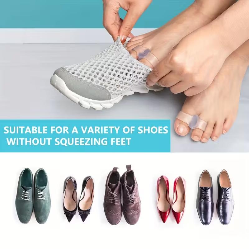 6pcs Toe Separators, High-Quality Silicone, Soft, Durable, Unscented, Latex-Free, Washable and Reusable Toe Spacers for Comfort