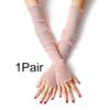 1Pair Sunscreen Sleeve Summer Netting Outdoor Lace Sleeve Edge Ultraviolet-proof Sun Protection Multiple Colors Ice Sleeve