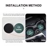 2pcs Suede Car Coaster Water Cup Drink Holder Mat Anti-Slip Pad For SsangYong Sport Korando Rexton Musso Chairman Turismo Nomad
