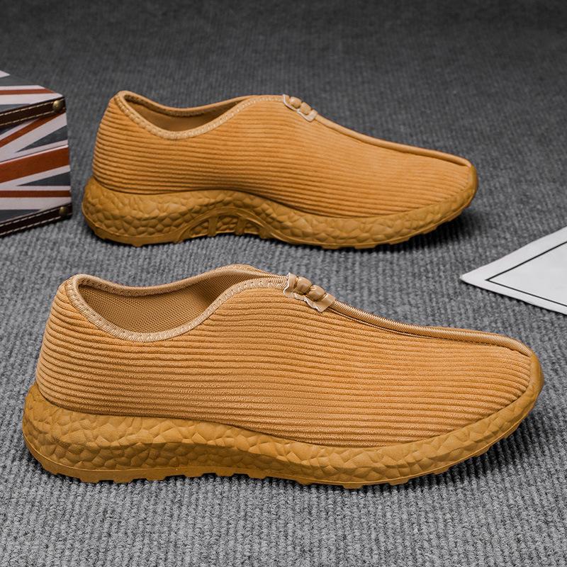 Fashion Mens Knit Monk Shoes Mindful Walking Soft Sole Slip On Breathable Comfortable Zen Meditation Shoes for Yoga Practice Lightweight