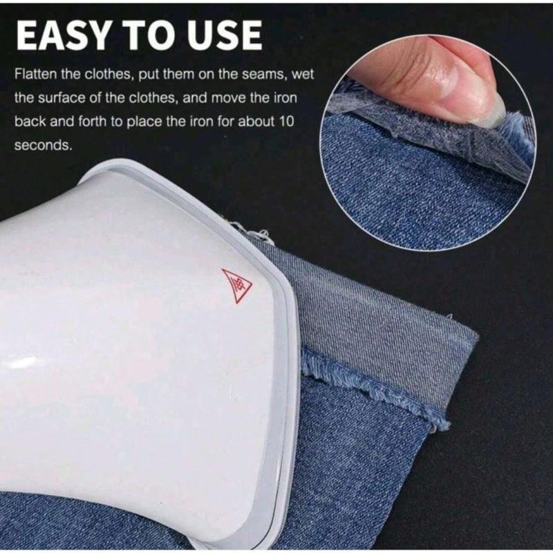 Iron-On Hemming Tape, Double-Sided Fusible Interfacing, Heat Fabric Fusible Bonding Web, Without Non-Woven Hot Melt Adhesive Cloth for Clothing