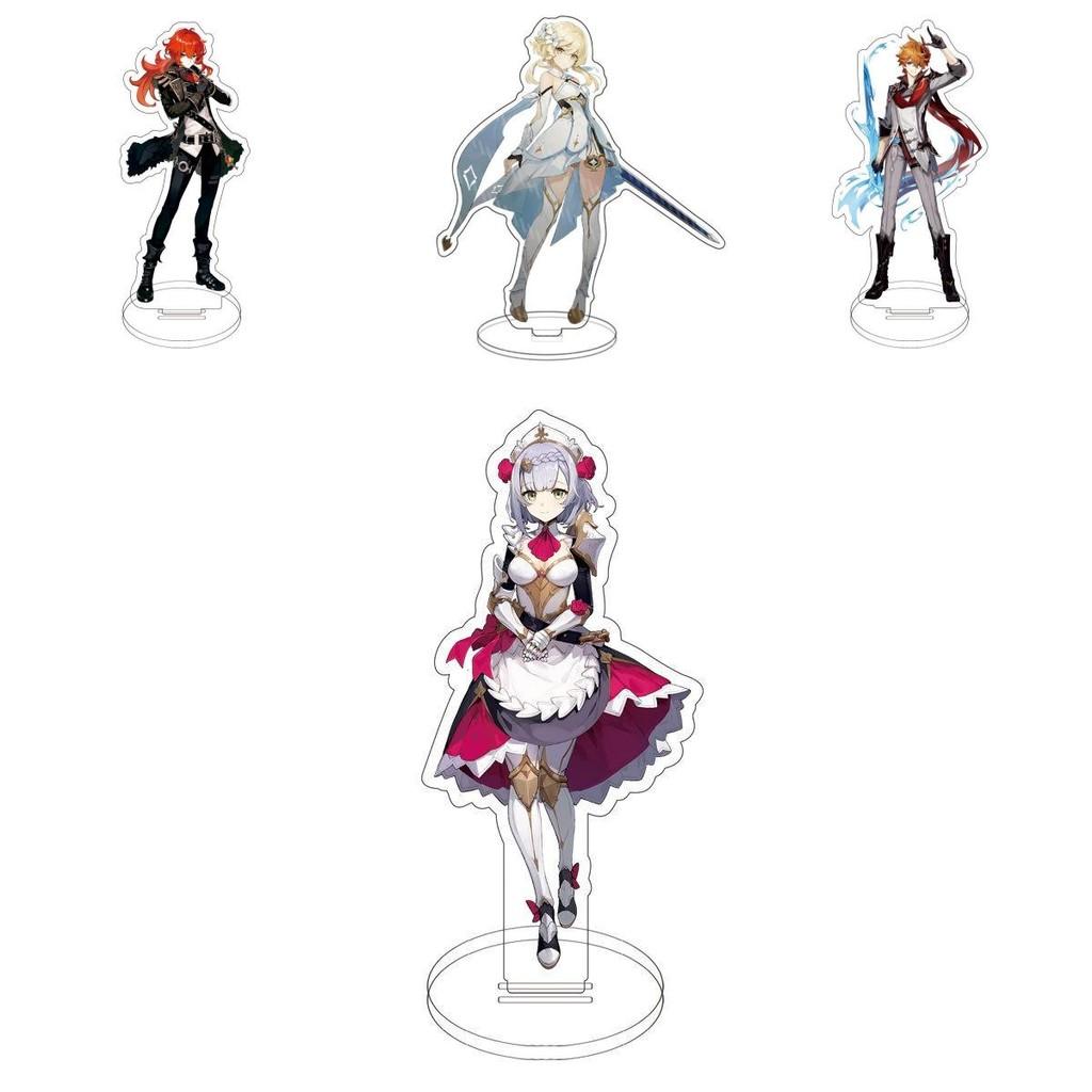 Exquisite Genshin Impact Acrylic Figure Stand Featuring Klee Keqing Ganyu For Desktop Display