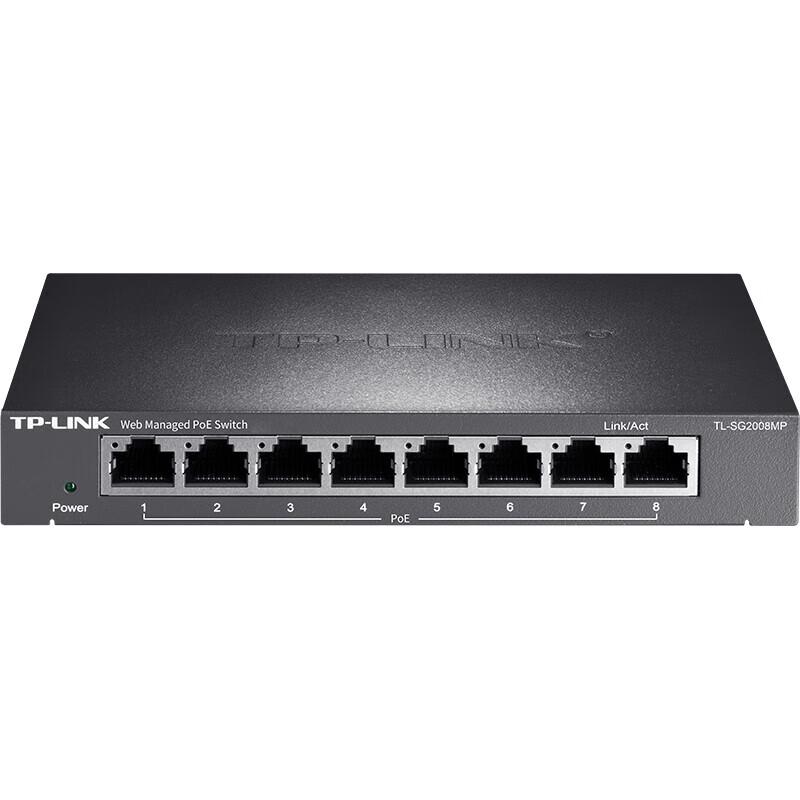 TP-Link TL-SG2008MP 8-Port Full Gigabit Web-Managed PoE Switch