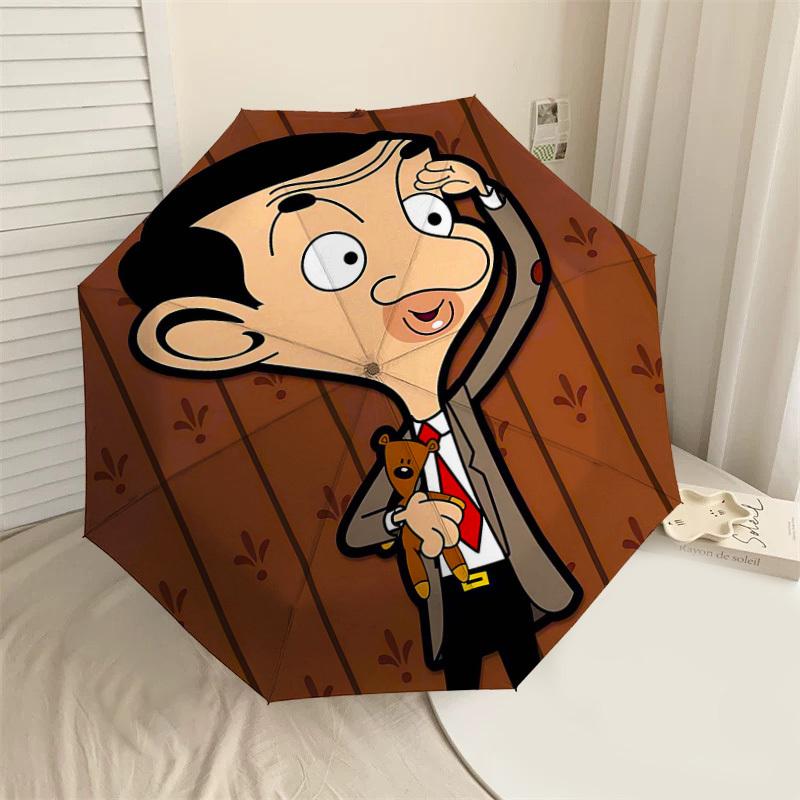 

1PC Mr. Bean Umbrella-8-Rib Reinforced, Automatic Open, Lightweight & Durable, Cute Fashion Accessory for Outdoor-Y0392
