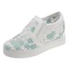 Inner Raised Small White Shoes With One Foot, Hollowed Out Embroidered Breathable Women's Shoes, Mesh Shoes, Casual Lazy Single Shoes