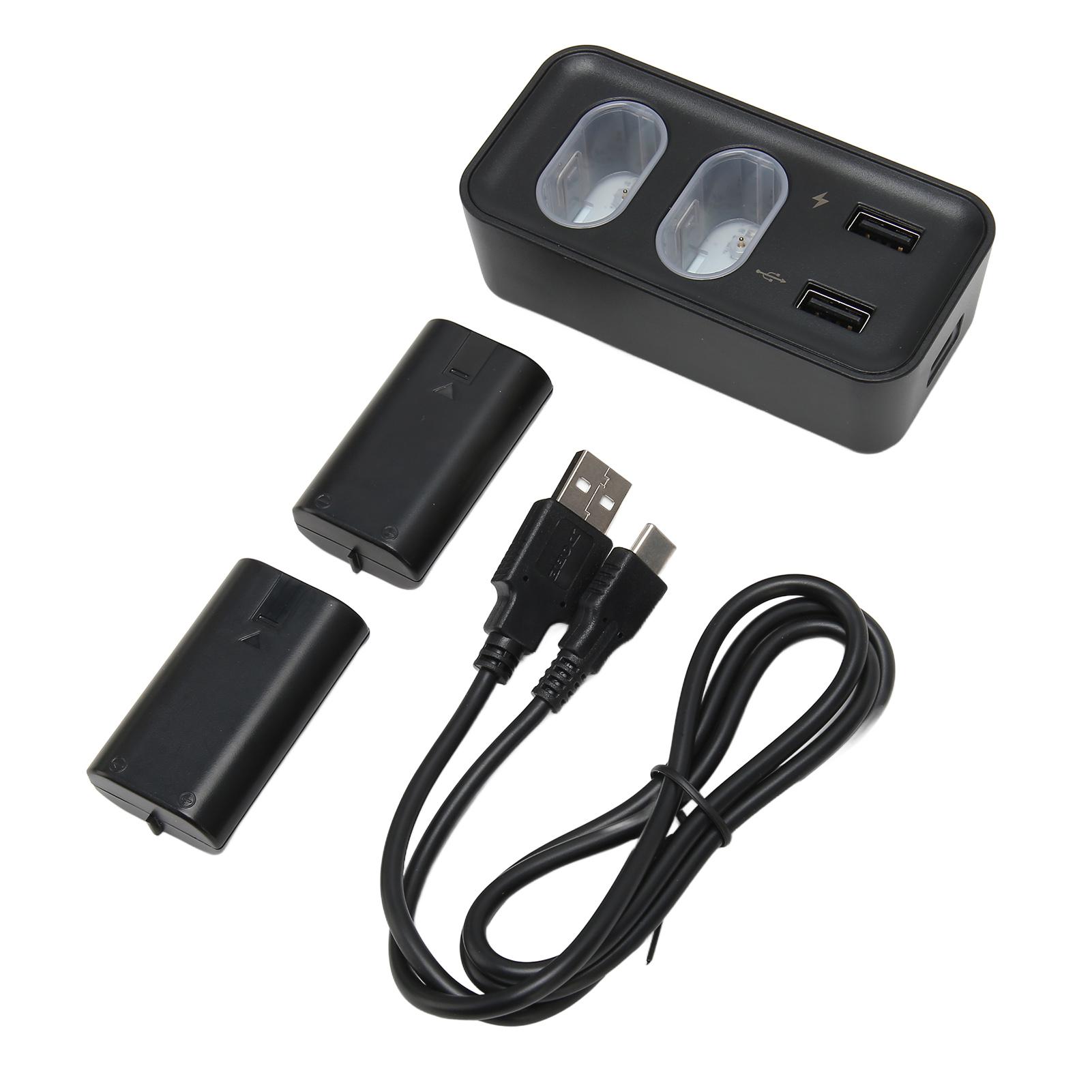 

Аккумуляторный блок для контроллера 2 шт. 800 мАч перезаряжаемые батареи с USB зарядной станцией для Xbox One X