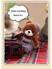 2026 Painter Bear Plush Keychain - Cute Mini Bear Pendant Toy Gift