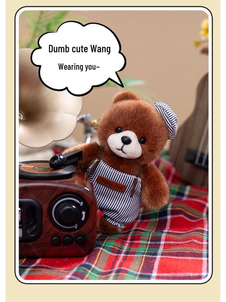 2026 Painter Bear Plush Keychain - Cute Mini Bear Pendant Toy Gift