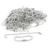 uxcell Ball Chains - Perfect for Fashion Accessories, Gifts, and Decorations - 100 Pieces, Silver