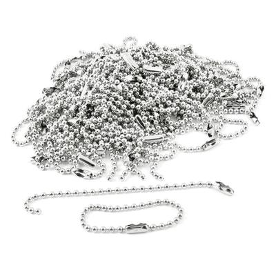 Uxcell Ball Chains - Perfect for Fashion Accessories, Gifts, and Decorations - 100 Pieces, Silver