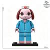 MOC Bricks Animal Hospital Series Cats Dogs Ducks Nurse Wounded Doctor Figures Model Assembled Building Blocks Toys Plastic Doll
