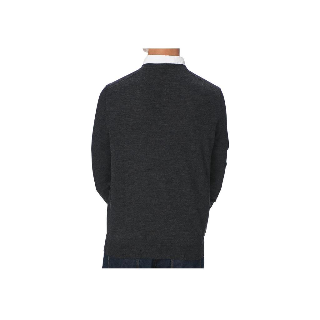 Polo Ralph Lauren Small Pony Logo Embroidered V-Neck Long Sleeve Sweater Men Sweater Dark-Gray MNPOSWE16820070-440