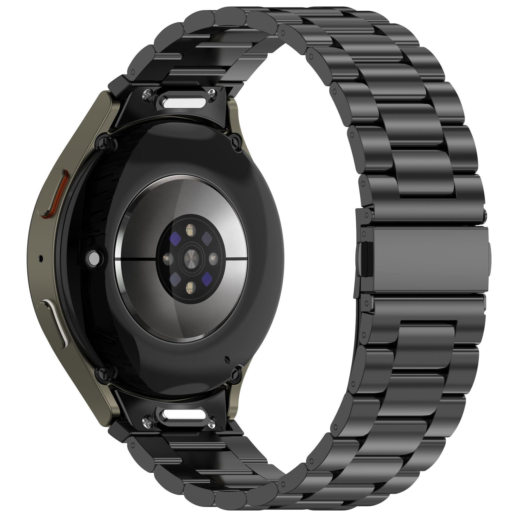 

Watch Band for Samsung Galaxy Watch7/Watch6/Watch5/Watch4/Watch FE Stainless Steel Watch Strap with Removal Tool Black