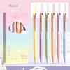 6pcs Colored Gel Pens Set, 0.5mm Fine Point, Quick-Drying,for Journaling,Drawing,Note-taking,Office Accessories, Back To School