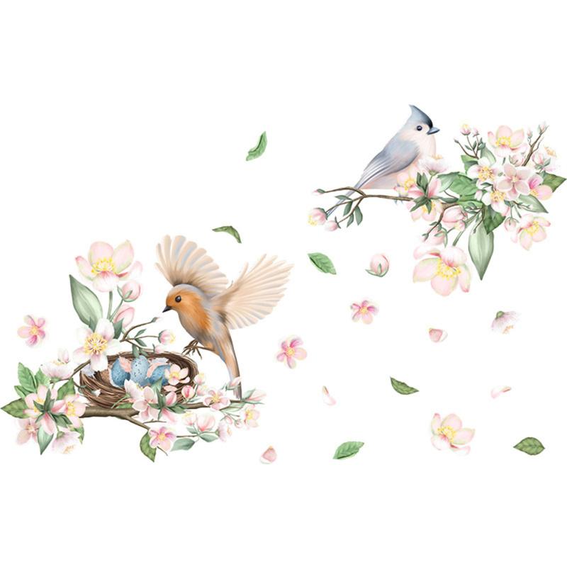 Vízálló falmatricák Bird On Branch öntapadós tapéta hálószoba veranda otthoni falára