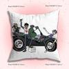 G-Gorillaz Rock Band Pillow Covers Cartoon Sofa Decorative Home Double-Sided Printing Short Plush Cute Cushion Cover