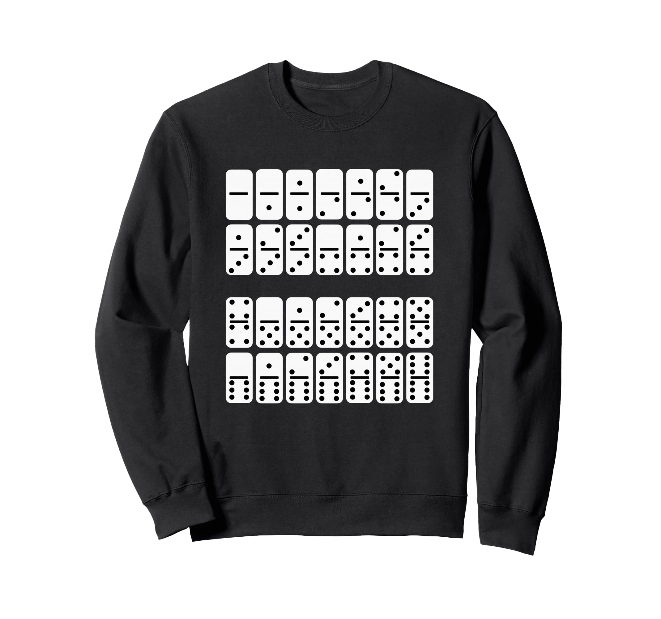 Domino Piece Costume Domino Game Men s Women s Kids Sweatshirt