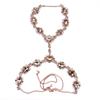 2025 New Fashion Big Glass Waist Chain Body Chains Necklace Jewelry Women Indian Statement Long Crystal Rhinestones Necklace