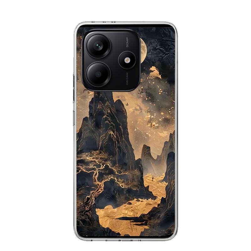 Chinese Style ink Painting Art Phone Case For Xiaomi Redmi Note 15 14 13 12S 12 Pro Plus 11S 11E 11 11T 10S 10 Art Soft Pattern