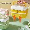 With Cutlery Lunch Storage Box Large Capacity Creative Cartoon Student Office Worker Bento Case