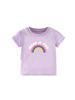 European-Style Girls' Summer Cartoon T-Shirt - Short Sleeve, Round Neck, for Kids