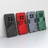 For Realme 12 4G Case Realme 12 4G Cover Shockproof TPU Armor PC Silicone Stand Holder Protective Phone Back Cover Realme 12 4G