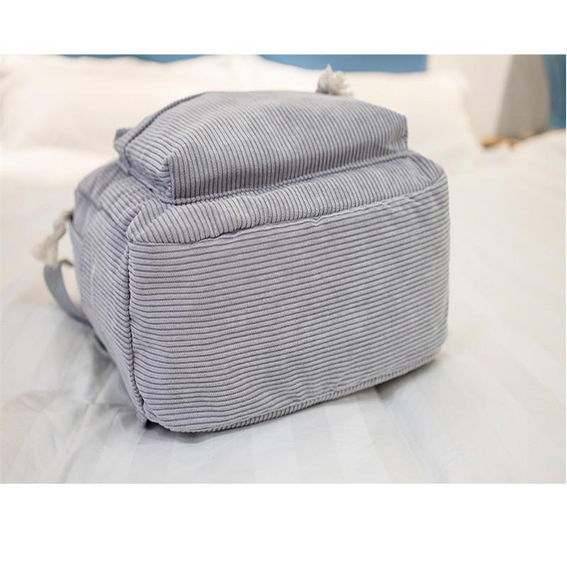Fashion Wild Senior High School Students New Personality Plush College Wind Shoulder Bag Solid Color Women's Backpack