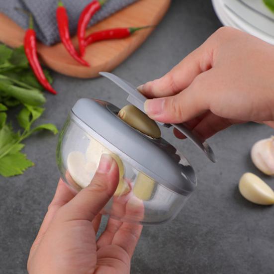 Garlic Smasher 2-in-1 Manual Pressing Detachable Small Household Garlic Smasher for Kitchen