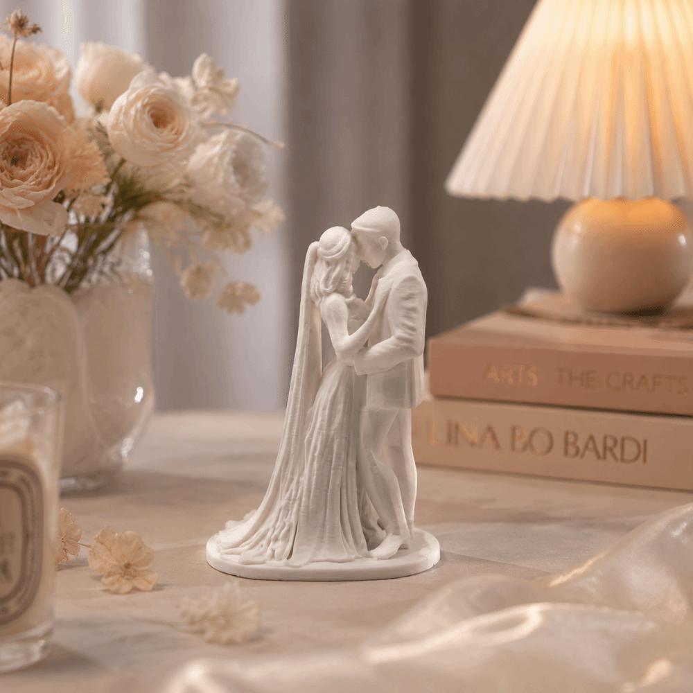 Domácí dekorace Figurka páru Nádherná svatební dekorace Socha páru Dárek na Valentýna