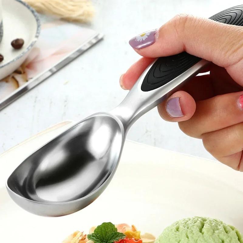 Alloy Ice Cream Scoop with Non Slip Handle Cookie Dough Scooper Stainless Steel Kitchen Tool for Gelato Sorbet Dessert Baking