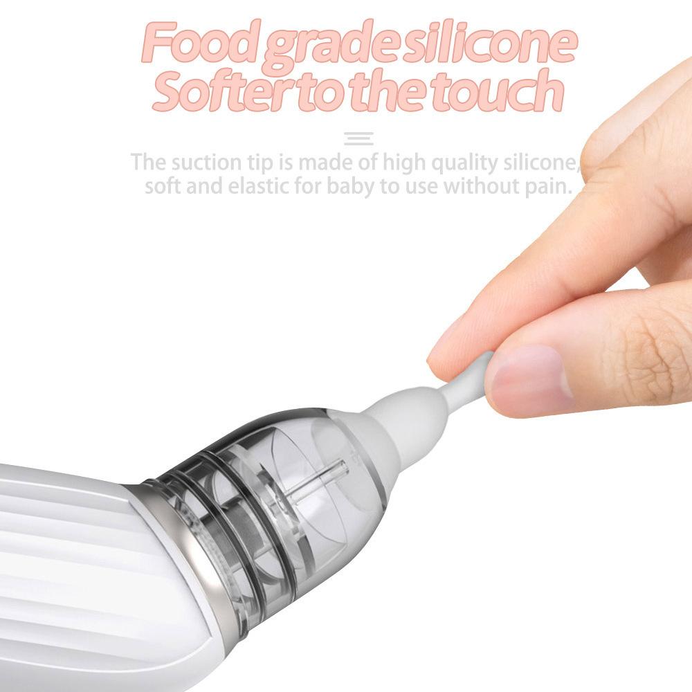Baby electric nasal aspirator for newborns to clear nasal congestion