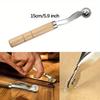 14pcs Leather Hand Sewing Tool Set/Includes Waxed Thread and Wooden Handle Needles/Heavy Duty for Leather Repair, Crafts, Binding, Belt Making/Ideal