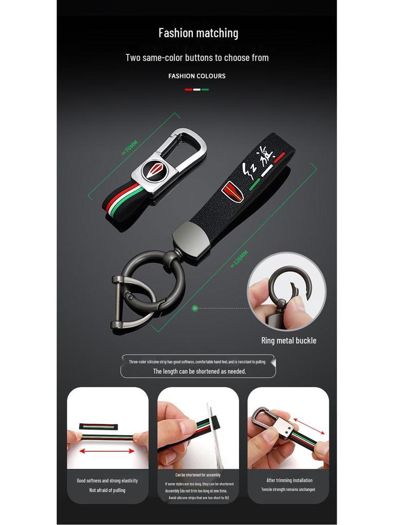 Hongqi H9 Luxury Metal Key Case & Keychain for 2020-2022 Models (Unisex)