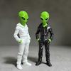 Alien Wearing Hoodie Statue, 3D Printed Green Alien Figurine, Collectible Alien Sculpture, Sci-Fi Desktop Decoration Gift for Alien Lovers