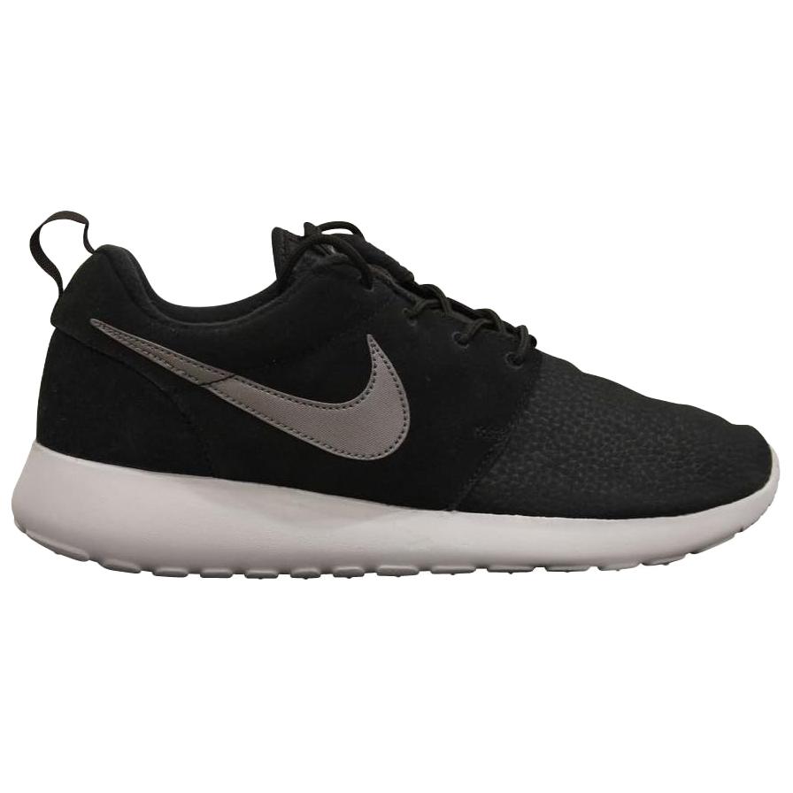 Nike Roshe One Leather, Suede Breathable Low top Running Shoes Men's Black 685280-001