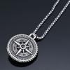 Street Cool Stainless Steel Pendant - Vintage Pirate Viking Compass