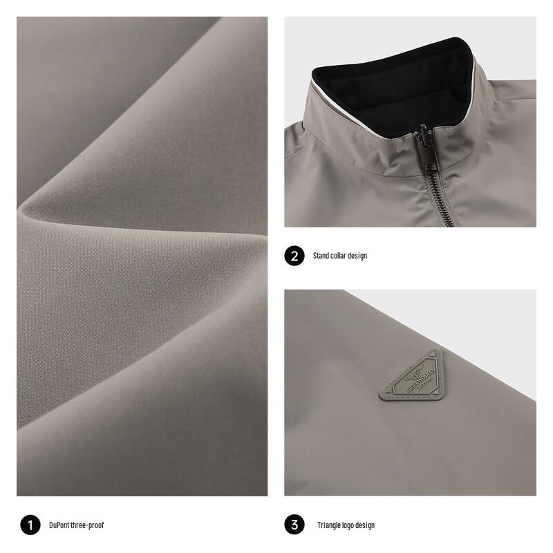 Septwolves Men's 3-Proof Reversible Stand-Collar Jacket