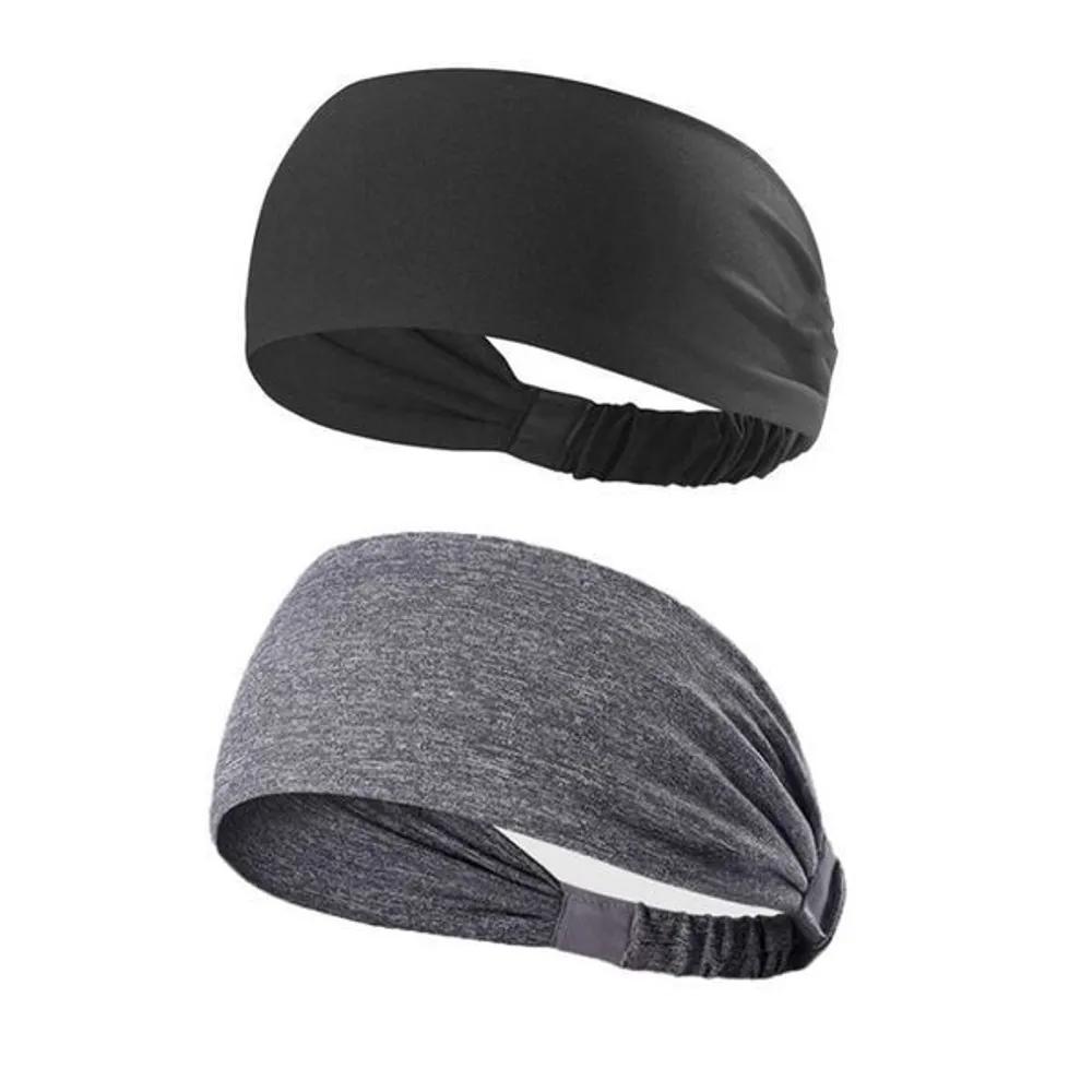 Jansol wide headband wide headband summer bandana turban gray