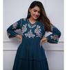 Indisches pakistanisches Designer-Midikleid Kurti Bollywood Party Wear Top Tunika Kurta Kleid