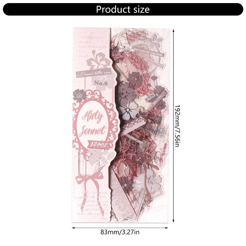 Decorative DIY Sticker For Planners Stationery And Notebook Easy Remove Design Multiple Pattern Optional Waterproof