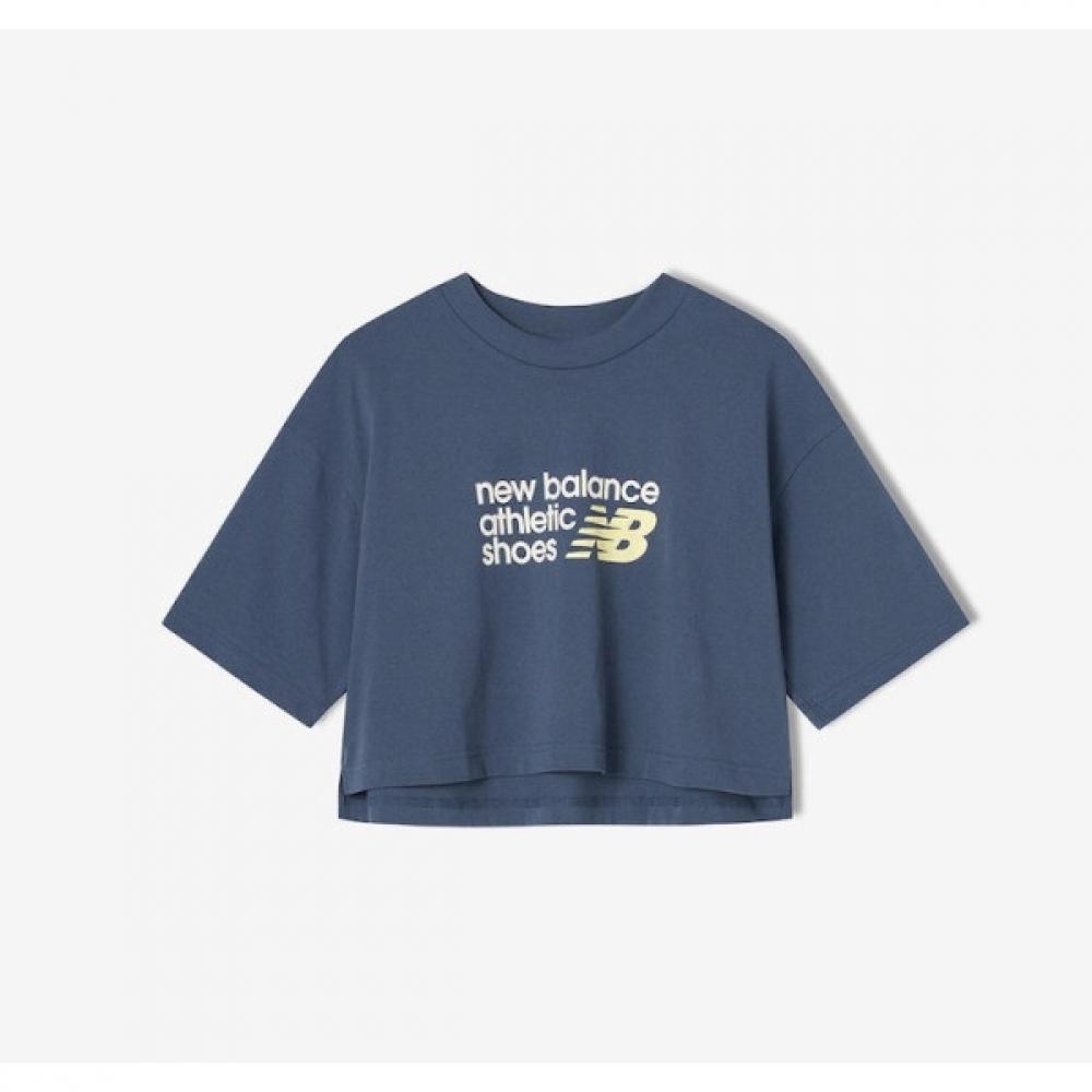 New Balance Women S Premium Logo Crop Short Sleeve Tee B1 Nbnef2v342 15 59