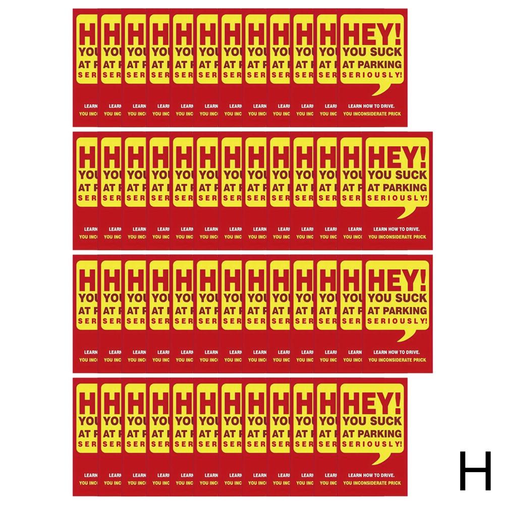 50 Bad Parking Cards For Funny Parking Violation Prank Notifications, Funny Parking Violation Tickets Bad Parking Cards