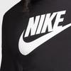 Nike Logo Print Rundhals Langarm T-Shirt Herren Oberteile Schwarz CI6291-010