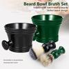 Plastic Shaving Brush Bowl For Men'S Beard Care Soap Foam Mug Bowl With Handle Facial Cleaning Tools
