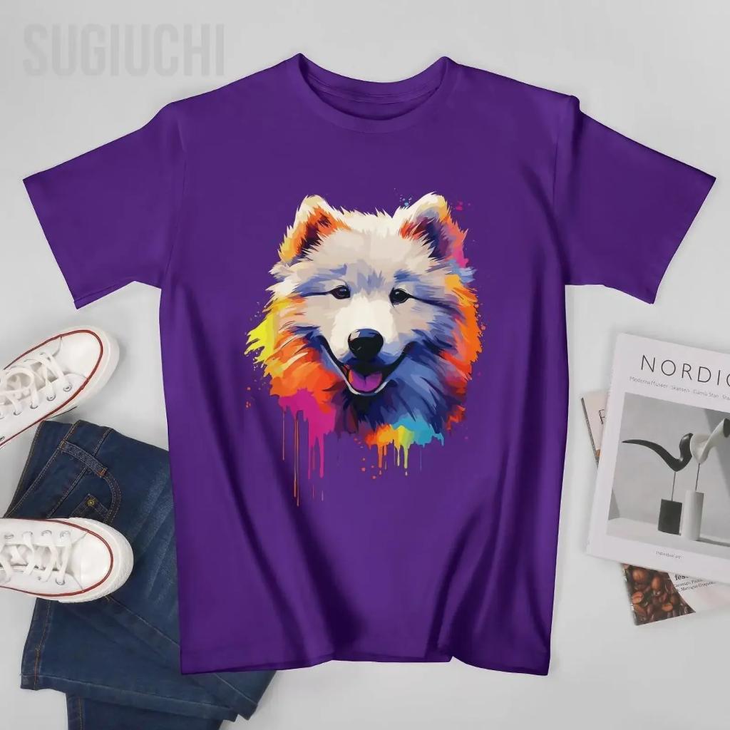 Unisex Unisex Samoyed Puppy Tshirt Tees T Shirts WoUnisex Boys 100 Cotton TShirt