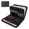 Fireproof Accordion File Organizer Folder with Zipper Labels Organ Storage Double Zipper Documents Storage Folder with 12 Label Slots.