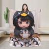 Gugu Gaga Penguin Coral Fleece Plush Throw Blanket Kawaii Blankets for Bed Couch Super Soft Quilt