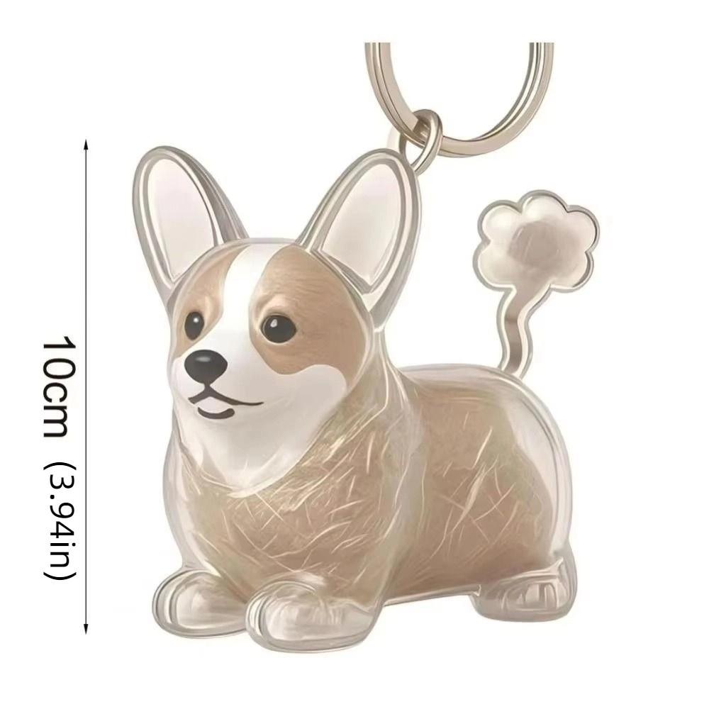 Hair Grooming Dog Hair Storage Box Dog Shape Puppy Pendants Pet Hair Keychain  Jewelry Gift